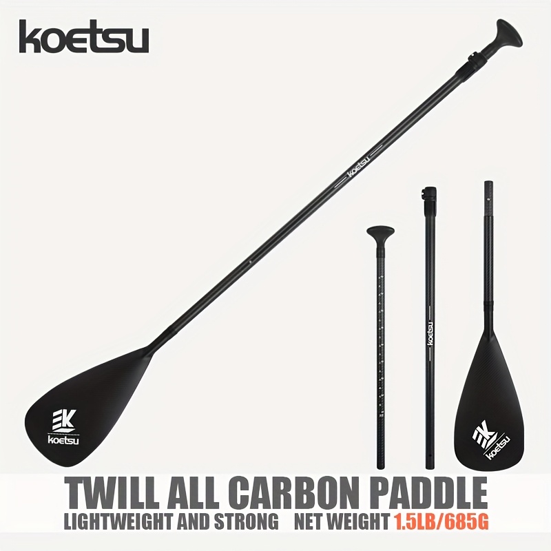 Kayak Paddle Carbon - KOETSU Twill Carbon Paddle - 3-Piece