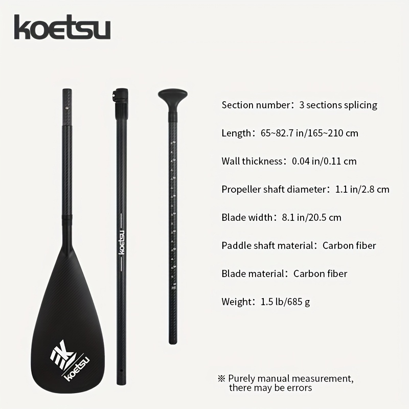 KOETSU Twill Carbon Paddle - 3 - Kayak Paddle Carbon avaliação e preço