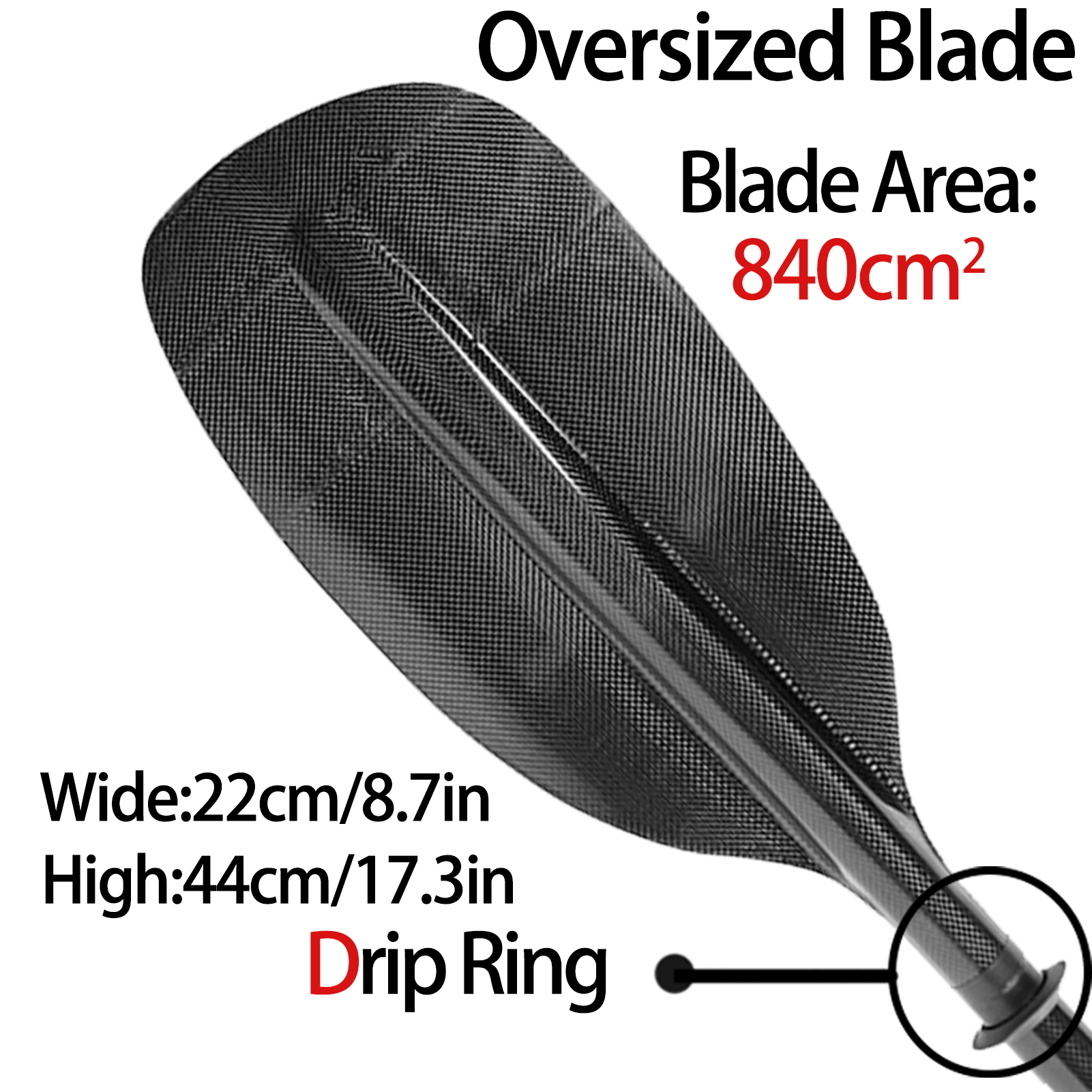 815g Carbon Whitewater Paddle  - Kayak Paddle Carbon avaliação e preço