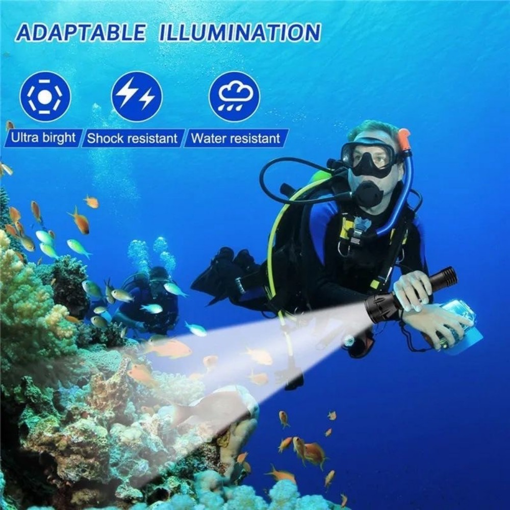 Professional Scuba Diving Flas - Underwater Flashlight avaliação e preço