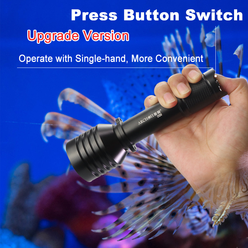 Archon D12u Rotating Zoom Divi - Underwater Flashlight avaliação e preço