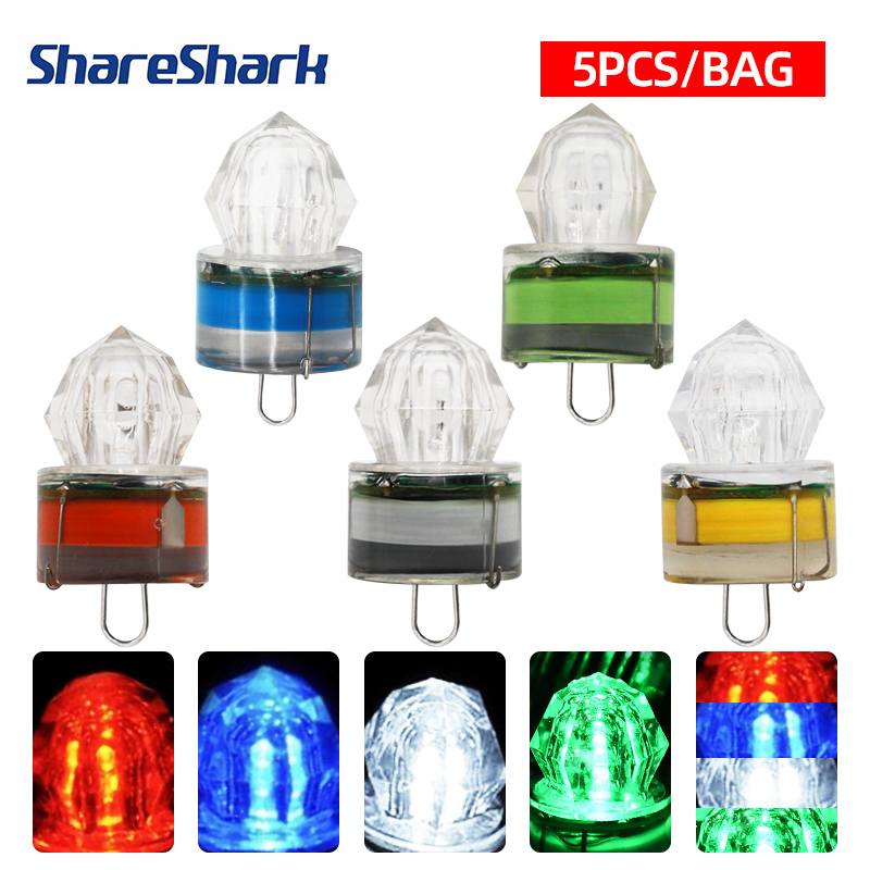 ShareShark 5pcs LED Fishing La - Underwater Flashlight avaliação e preço